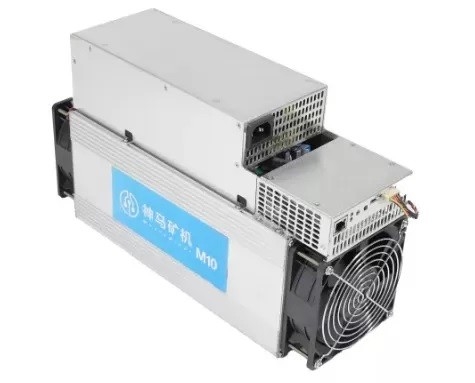 16nm FinFET चिप प्रयुक्त बिटकॉइन माइनर 12V Whatsminer M10 33th/S