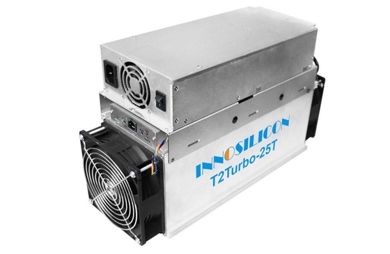बीटीसी / बीसीएच के लिए 1550W प्रयुक्त बिटकॉइन माइनर इनोसिलिकॉन T2T-25T